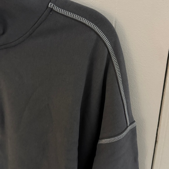 Athleta Forever Fleece 1/2 Zip High Hip Sweatshirt - Picture 10 of 14